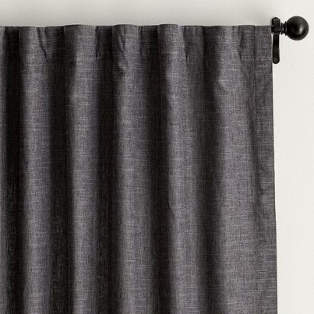 Pottery Barn Charcoal Black Out Curtains